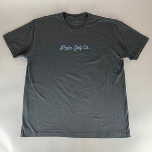 Palm Golf Co Gray Short Sleeve Crewneck Shirt Mens XL